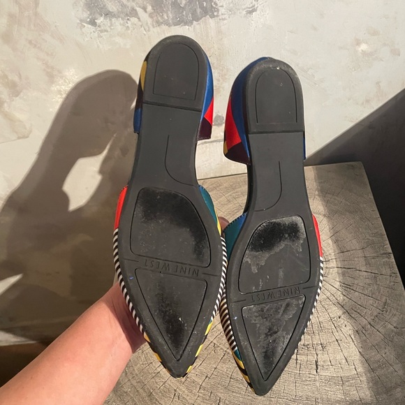 Nine West Multicolor Striped Flats - Picture 6 of 7
